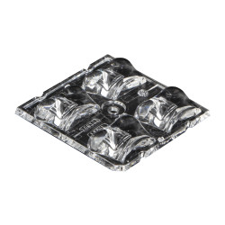 Soczewka LED Skrzydłowy Bezbarwny Metakrylan polimetylu (PMMA) Kwadratowy, Ledil, seria: Strada 2x2