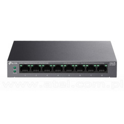 TP-Link LS108GP, Switch niezarządzalny, 8x 10/100/1000 RJ-45, PoE+, desktop