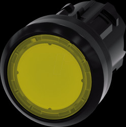 3SU1001-0AB30-0AA0 Illuminated pushbutton SIRIUS ACT, Ø 22 yellow