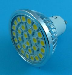GU-10W WW 230V 27xLED SMD 5050 5,2W 380l