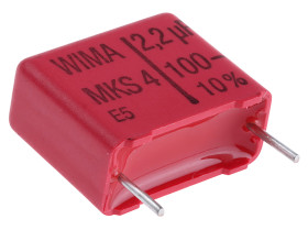 Kondensator foliowy 2.2μF 63 V ac, 100 V dc WIMA Poliester rozstaw: 15mm THT ±10