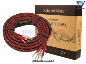 Przewody głośnikowe banan 300cm