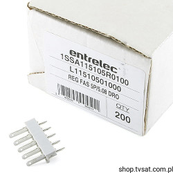 L11510501000 Termin Block Header 5Pin R=5.08mm THT ENTRELEC