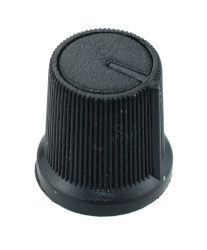 Black 6mm Pointer Knob