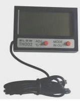 Termometr z zegarkiem T-LCD