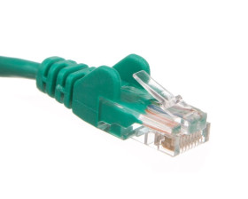 Kabel krosowy patchcord U/UTP kat.5e CCA zielony 2m 68358