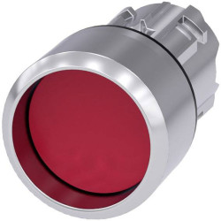 Siemens 3SU10500CB200AA0 3SU1050-0CB20-0AA0 Przycisk pierścień przedni metalowy, błyszczący, okrągły przycisk srebrny, c