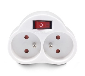 Gniazdko prądowe X2 z wyłącznikiem Maclean Energy MCE31 3680W MCE31