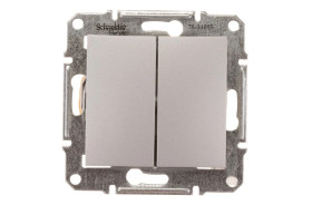 Sedna Łącznik schodowy podwójny 10AX aluminium IP20 SDN0600160