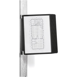 Durable 591801 Vario Display Panel System A4 Black Wall Mount 10 Boards