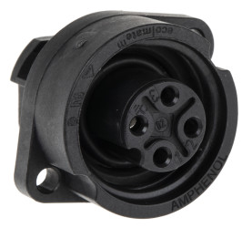 Złącze wielostykowe przemysłowe 3 + PE-pinowe, panelowe Gniazdo Amphenol Industrial