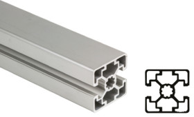Profil 45 x 45 mm Bosch Rexroth Profil rozpórki długość 1000mm rozmiar rowka 10mm liczba rowków 2 Aluminium