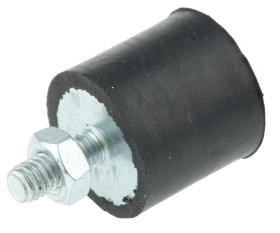Podstawka antywibracyjna M4 średnica 16mm wysokość całkowita 15mm Cylinder męski-żeński