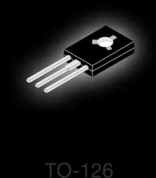 Bipolar junction transistor, PNP, 3 A, 45 V, THT, TO-126, BD132