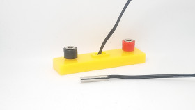 Educational NTC 10K 1% 3950 Temperature Sensor - Waterproof Probe - 50cm Cable - with 4mm Banana Posts