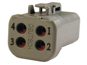 Złącze samochodowe 4-pinowe Deutsch 2-rzędowe Męski DTP 5559