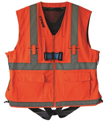 Uprząż bezpieczeństwa Przód Attachment Klatka piersiowa, Noga Nie Bez pasa Tak Przewlekane Mostkowe, grzbietowe,