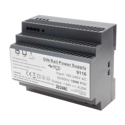 Zasilacz na szynę DIN 24V 150W 6.25A IP20