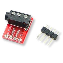 Gniazdo Mini Jack słuchawkowe żeńskie 3.5mm Audio TRRS na PCB + goldpiny