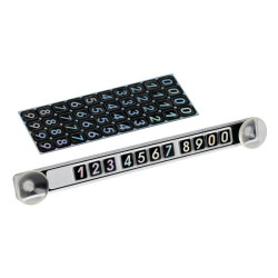 Tabliczka z numerem telefonu za szybę samochodu, naklejka, 40 cyfr