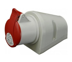 Gniazdo stałe 5P 16A 400V czerwone IP44 IZN 1653