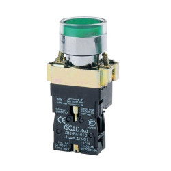 Przełącznik Tablic. XB2 BW-3361 okrągły 3A 240V ziel. przycisk