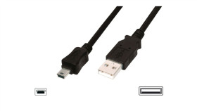 Kabel Połączeniowy Miniusb 2.0 /Canon/ Typ Usb A/Miniusb B(5Pinów), M/M...