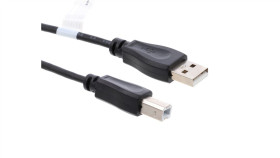 Kabel Usb A Wtyk - Usb B Wtyk 2.0 Czarny Ak-300105-018-S /1,8M/