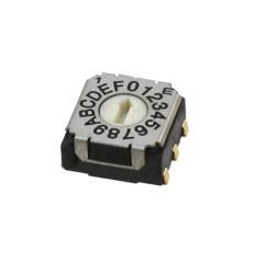 Przełącznik obrotowy, 100 mA, 5V dc, 16-położeniowy, NIDEC COPAL ELECTRONICS GMBH SH-7000