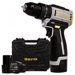 Wiertarko-wkrętarka z udarem Akumulatorowa BESTEN BE0002886 Bezszczotkowa 2Xaku Zestaw XXL