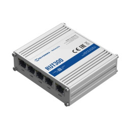 Przemysłowy Router 5x RJ45 100Mb/s, 1x USB, Passive PoE Teltonika RUT300