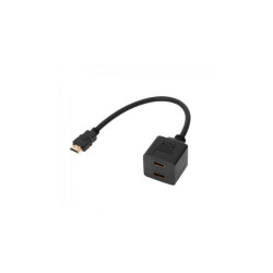 Rozgałężnik HDMI 1wt-2xgn.na kablu 30cm / ZLA0791