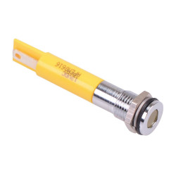 Q8F1CXXHY12E Hyper Bright Yellow Flush 8mm 12VDC LED Panel Indicator IP67 APEM
