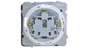 Karo Gniazdo Bryzgoszczelne Z/U Ip44 Klapka Przezroczysta Srebrny Perłowy...