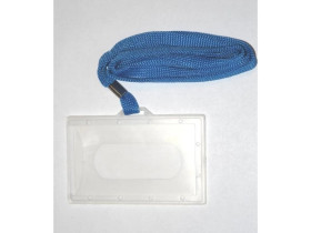 Etui do kart zbliżeniowych, sztywne z niebieską tasiemką ETSH-TAS-N