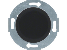 BERKER 1930/Glass/Palazzo Zaślepka z elementem centralnym czarna 67100921 HAGER