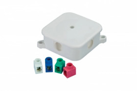 Puszka n/t hermetyczna P-2 72x72x28 4x2,5mm2 IP44 A.0017