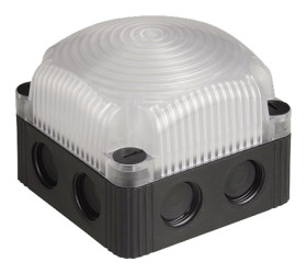 Sygnalizator 230 V AC Stały Przezroczysty Montaż na podstawie LED