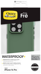 Otterbox Fre MagSafe Cover Apple iPhone 14 Pro zielony Kompatybilny z MagSafe, Odporny na wstrząsy, Wodoszczelna 77-9019