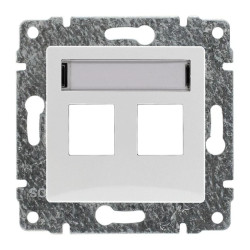 VENA Pokrywa do 2x gniazda Keystone z polem opisowym i uchwytem z pazurkami 5102802