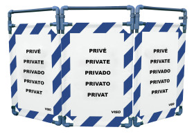 Bariera ochronna Bariera składana Niebieski, biały