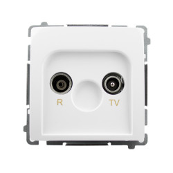 Gniazdo antenowe RTV przelotowe 10dB białe BMZAP10/1.01/11 Kontakt-Simon Basic