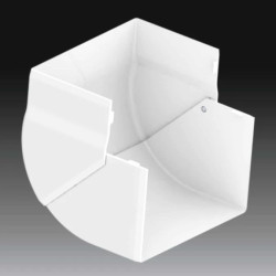 Pokrywa narożna zewnętrzna dla kanałów PK 110X65 D biała 8216_HB