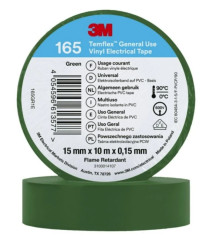 Taśma izolacyjna 15mm x 10m PVC Temflex 165 zielona 7100184726 /100szt./