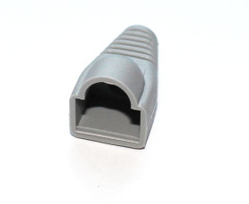 Osłonka wtyku RJ45 z odgiętką (10szt) szara /1192