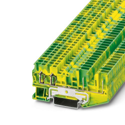 Listwa zaciskowa uziemienia 28 - 12 AWG żyły: 4 Zielony/żółty Wtykowe, sprężyna klatkowa Phoenix Contact