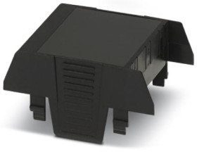 Upper part of housing, ABS/PC, (W x H x D) 52.6 x 75 x 36.95 mm, black, for enclosure, 1071092