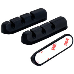 TruComponents 41232 Cable mount Self-adhesive &#xD8;6mm Blk 3pcs