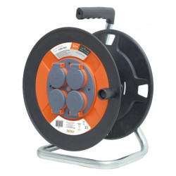 Bryzgoszczelny zwijak bębnowy IP44 4x2P+Z 16A 230V, H05VV-F 3x1,5mm2, 50m,CR-5