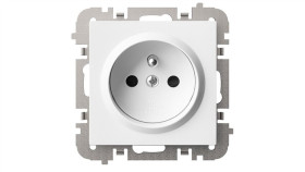 Santra Gniazdo 2P+Z Bez Ramki Podtynkowe Biały 4133-10